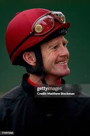 Joffe's Run, riden by Steve Radley, is led to the track during... News  Photo