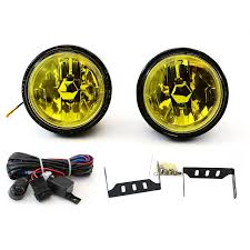 Universal 3.5 round yellow fog lights kit in fog lights. Car Truck Lighting Lamps 3 5 Round Yellow Lens H3 55w Fog Driving Bumper Lights Lamps Switch Universal 1 Phlox Pro