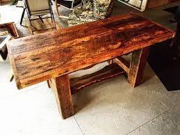 Located in elkhart, indiana, custom wood products has been producing custom designed hardwood furniture for over 25 years. Reclaimed Pine Dining Room Table Rustic Barnwood Unique Custom Enterprise Wood Products