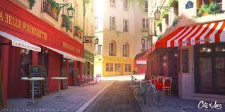 Rue Mouffetard By Tohad Deviantart Com On Deviantart Environment Design Love Backgrounds Concept Art