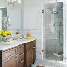 Wallpapers as bathroom interior trends 2021. 33 Breathtaking Walk In Shower Ideas Better Homes Gardens
