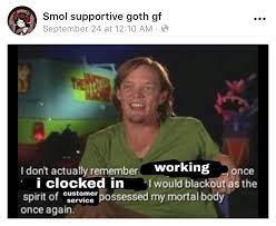 Weredarebear On Twitter Why Did Someone Take A Shaggy Meme Which Is Already An Edited Photo Of Matthew Lillard And Edit It More To Be About Working In Retail Https T Co Ogcgz5rnyj