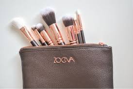zoeva rose gold makeup brush collection