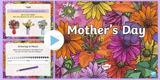 Perhaps you have a child that likes colouring, then this free printable mum mothers day card is perfect. Ks2 Mother S Day Art Powerpoint Art Resources