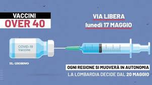 «degli ulteriori 700 mila mila vaccini. Vaccini Italia Over 40 Chi Parte Dal 17 Maggio E La Lombardia C E Una Data Chiave Cronaca