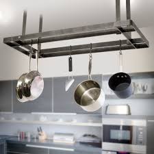 All Bars Ceiling Pot Rack W 12 Hooks In Hammered Steel Pot Rack Hanging Pot Rack Hanging Pots