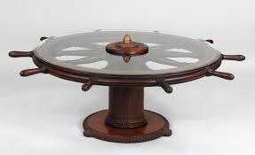 Ship wheel nautical themed coffee table. Sold Price Large Ships Wheel Coffee Table February 6 0120 12 00 Pm Est
