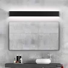 It has a black metal fixture and measures 21 x 5 ½ x 9 inches, and comes with three glass. Ralbay Modern Black Bathroom Vanity Light 32 6inch Vanity Light For Bathroom 30w Up And Down Indoor Wall Lighting Fixtures Natural White 4000k Buy Online In India At Desertcart In Productid 102565642