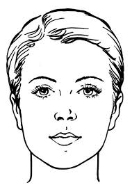 Water Works Face Coloring Page Face Chart Makeup Face Charts Girl Face