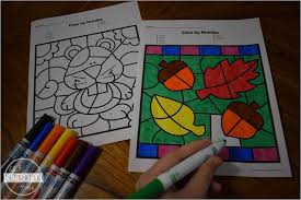 When the online coloring page has loaded, select a color and start clicking on the picture to color it in. Free Fall Color By Number
