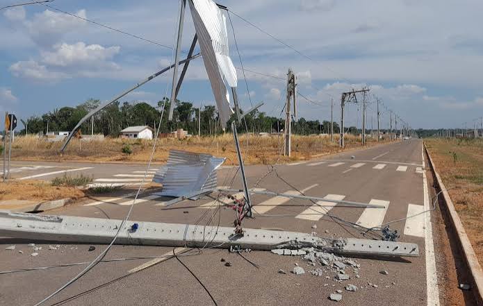 Temporais causaram queda de 464 postes em Mato Grosso nos &uacute;ltimos dez dias - S&oacute; Not&iacute;cias