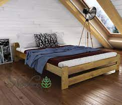 The overall dimensions will be slightly larger than 180cm x 200cm, due to the width of the frame itself. New Solid Pine European King Size Bed Frame Slats Various Colours F3 Ebay
