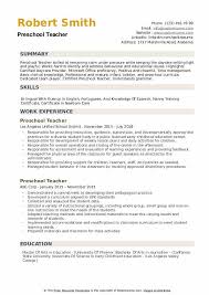 Take a look at our early childhood education resume sample. Preschool Teacher Resume Samples Qwikresume