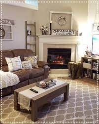 20 Cozy Corner Fireplace Ideas For Your Living Room Brown Couch Living Room Farm House Living Room Modern Farmhouse Living Room