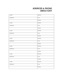 Phone Directory Templates Free Address Book Template Book Template Book Report Templates
