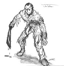 Pin By Jason Voorhees On Friday The 13th Anime Horror Coloring Pages Anime Style
