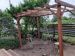 パーゴラ 基礎 作り方