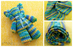 Photo credit to make your own zone. Crochet Ripple Baby Blanket Bear Free Pattern