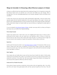 Get connected with licensed lawyers. Choose The Best Divorce Lawyer In Dubai