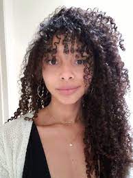3c Natural Curly Hair Natural Curls Curly Hair Curly Hair Bangs Curly Hair Styles Curly Hair With Bangs Natural Hair Bangs