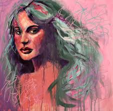 My latest painting is titled “Ice Angel”. It's 11x14 acrylic