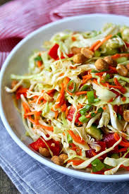 Thai Cabbage Salad Recipe Cabbage Salad Recipes Vegetable Salad Recipes Raw Cabbage Recipe