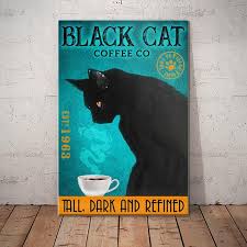 We are just north of merritt hill road on the road between penn yan and branchport. Black Cat Coffee Company Canvas Fb2602 81o36 Cat Coffee Black Cat Canvas