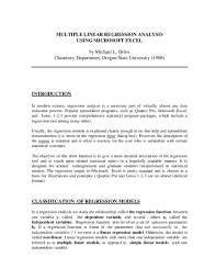 Continuous (scale/interval/ratio) or binary (e.g this causes problems with the analysis and interpretation. Pdf Multiple Linear Regression Analysis Using Microsoft Excel Ozgur Elciseven Academia Edu