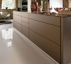 In the kitchen, though, i have to say that no hardware is fine on the upper cabinetry (doors are lightweight) for accessing dishes and whatever. Kitchen Cabinet Door No Handles Kitchen Cabinets Without Handles Kitchen Design Modern Kitchen