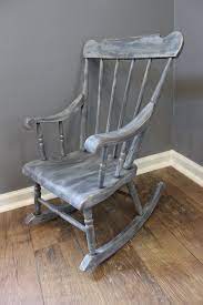 Shabby Chic Kids Rocking Chair Gray Etsy Kids Rocking Chair Rocking Chair Shabby Chic Dresser