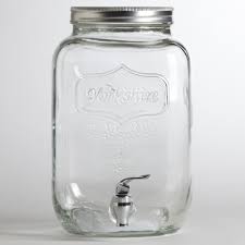 Glass Yorkshire Dispenser Mason Jar Dispenser Mason Jar Drinks Glass Dispenser
