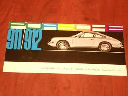 A Porsche A Day 1965 Porsche 911 912 Factory Color Chart