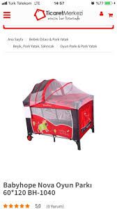 ikinci el babyhope park yatak oyun parki 262 00 tl tutumlu anne tutumluanne com