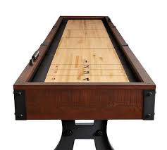 Industrial Shuffleboard Table In 2020 Shuffleboard Table Shuffleboard Reclaimed Wood Console Table