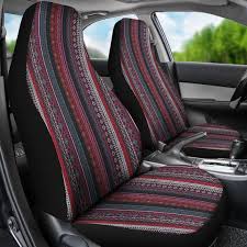 Red Boho Stripe Decor Car Seat Covers Pair 2 Front Seat Covers Car Seat Covers Seat Cover For Car Car Seat Protector Car Accessory Car Seats Car Seat Protector Carseat Cover