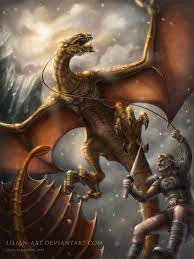 Beowulf By Lilian Art On Deviantart Beowulf Fantasy Dragon Dragon Images