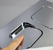 Concealed Toilet Dual Flush Button double Push Plate for ...