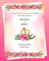 Different Ways To Add Floral To Your Wedding Invitation Blooms Only Pune Blog Engagement Invitation Cards Engagement Invitation Design Engagement Invitations