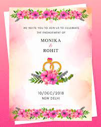 Simply choose your favorite template, tweak the text, add photos and more, then share it with friends and family—it's that easy! Different Ways To Add Floral To Your Wedding Invitation Blooms Only Pune Blog Engagement Invitation Cards Engagement Invitation Design Engagement Invitations