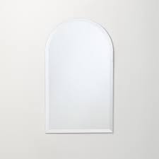 This dresser mirror helps you make the most of your bedroom space. Frameless 19 X 32 Arched Top Beveled Wall Mirror Clear Overstock 20222978
