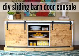 This cabinet can be customized to your specific size, stain/paint color, and door style. Diy Sliding Barn Door Console Free Plans Jaime Costiglio