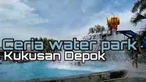 A water park or waterpark is an amusement park that features water play areas, such as water slides, splash pads, spraygrounds (water playgrounds), lazy rivers, wave pools, or other recreational bathing, swimming. Berenang Di Ceria Water Park Kolam Renang Ceria Kukusan Depok Youtube
