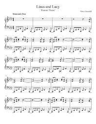 Linus And Lucy Sheet Music For Piano Download Free In Pdf Or