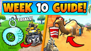 Week 10 challenges task players with performing vehicle timed trials, building structures and visiting a viking ship, a camel and crashed battle bus. Visit A Viking Ship A Camel And A Crashed Battle Bus Fortnite Season 6 Guide Fortnite Guides And News