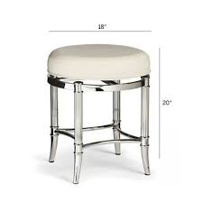 Bailey Swivel Vanity Stool Frontgate In 2020 Vanity Stool Stool Vanity