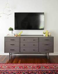 Bedroom dresser with tv mount. 25 Best Tv Wall Ideas How To Arrange A Wall With A Tv Apartment Therapy