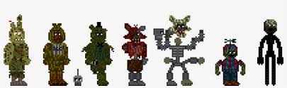 Template:purple guy william afton (also known as purple man, the killer, the murderer, or now, with the release of ffps, william afton.) is a recurring antagonist in five nights at freddy's 2, five nights at freddy's 3 and five nights at freddy's 4.he presumably was responsible for the missing children incident mentioned in five nights at freddy's, but he could have possibly carried out more. Fnaf 3 Stylized Sprites Png Image Transparent Png Free Download On Seekpng