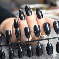 Short acrylic nails are becoming more popular today because it is easy to maintain them and also it does not become a hindrance when you are working such as typing on your laptop. Wholesale Short Black Nails Buy Cheap In Bulk From China Suppliers With Coupon Dhgate Com
