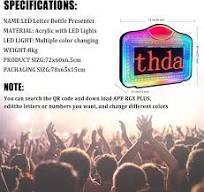 Amazon.com: LED Club Bottle Presenter RGB Color Letters ...