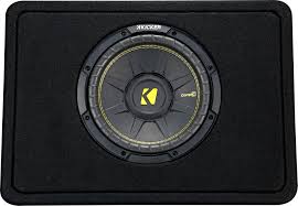 All the information i fou d on the amplifier says its a mono channel amp but i. Kicker Compc Loaded Enclosures Single Voice Coil 4 Ohm Subwoofer Black Carpet 44tcwc104 Best Buy